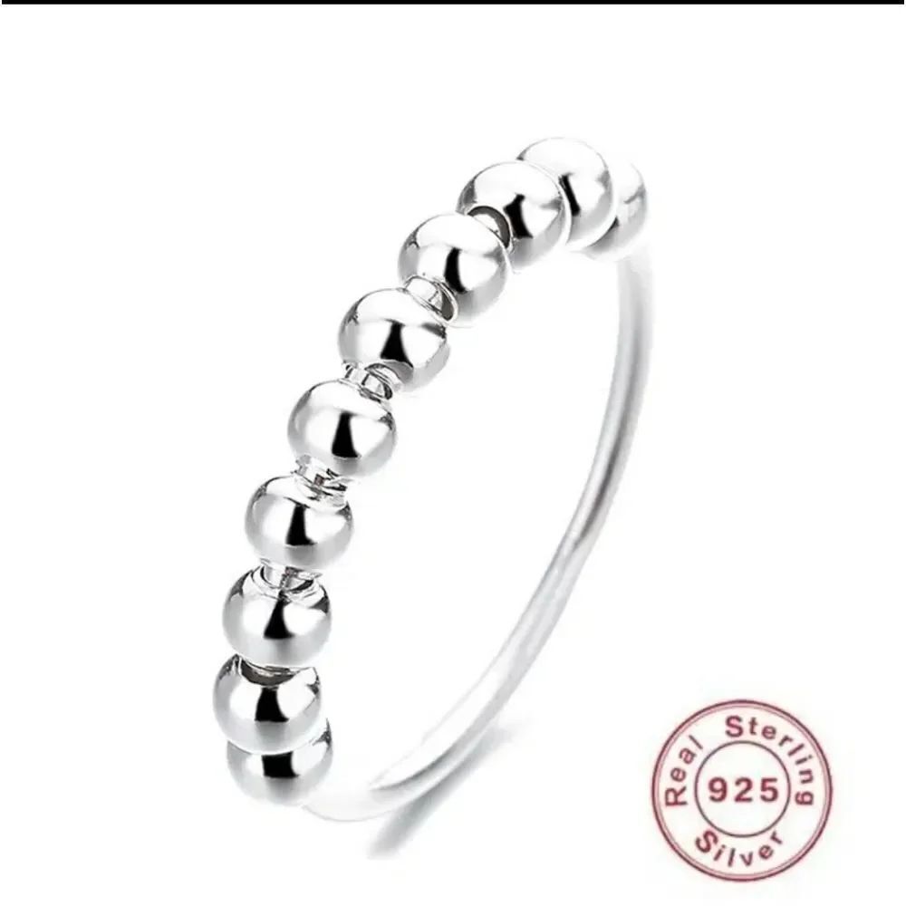 .925 Sterling Silver Anti Anxiety Ring